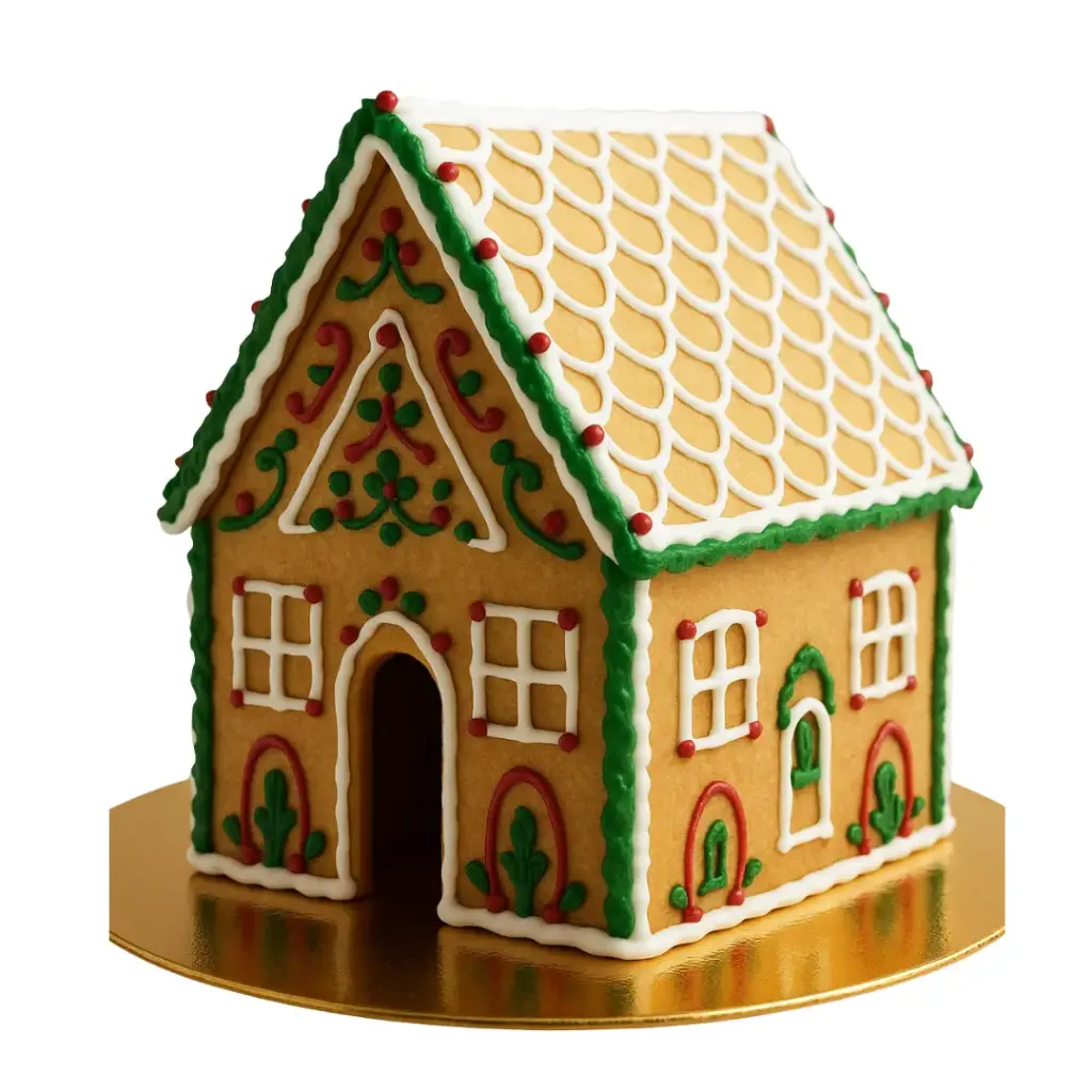 🍬 Casinha de Gengibre - Kit de montagem em família
